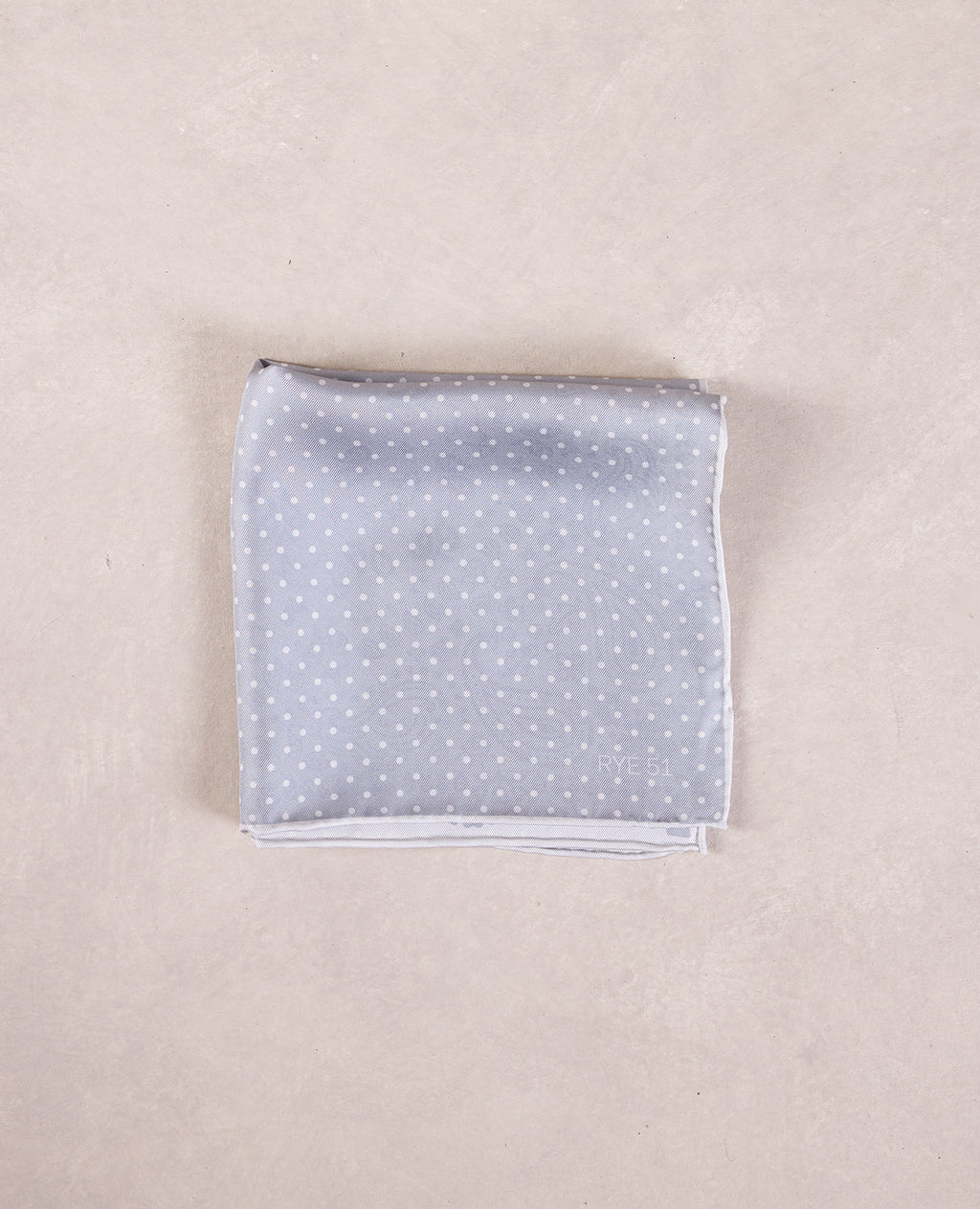 The Silk Pocket Square - Double Face - 100% Silk Pocket Square - White Bandana / Micro Dot